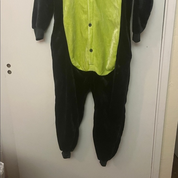 Adult size medium Green Dinosaur Godzilla Onesie - Picture 2 of 9